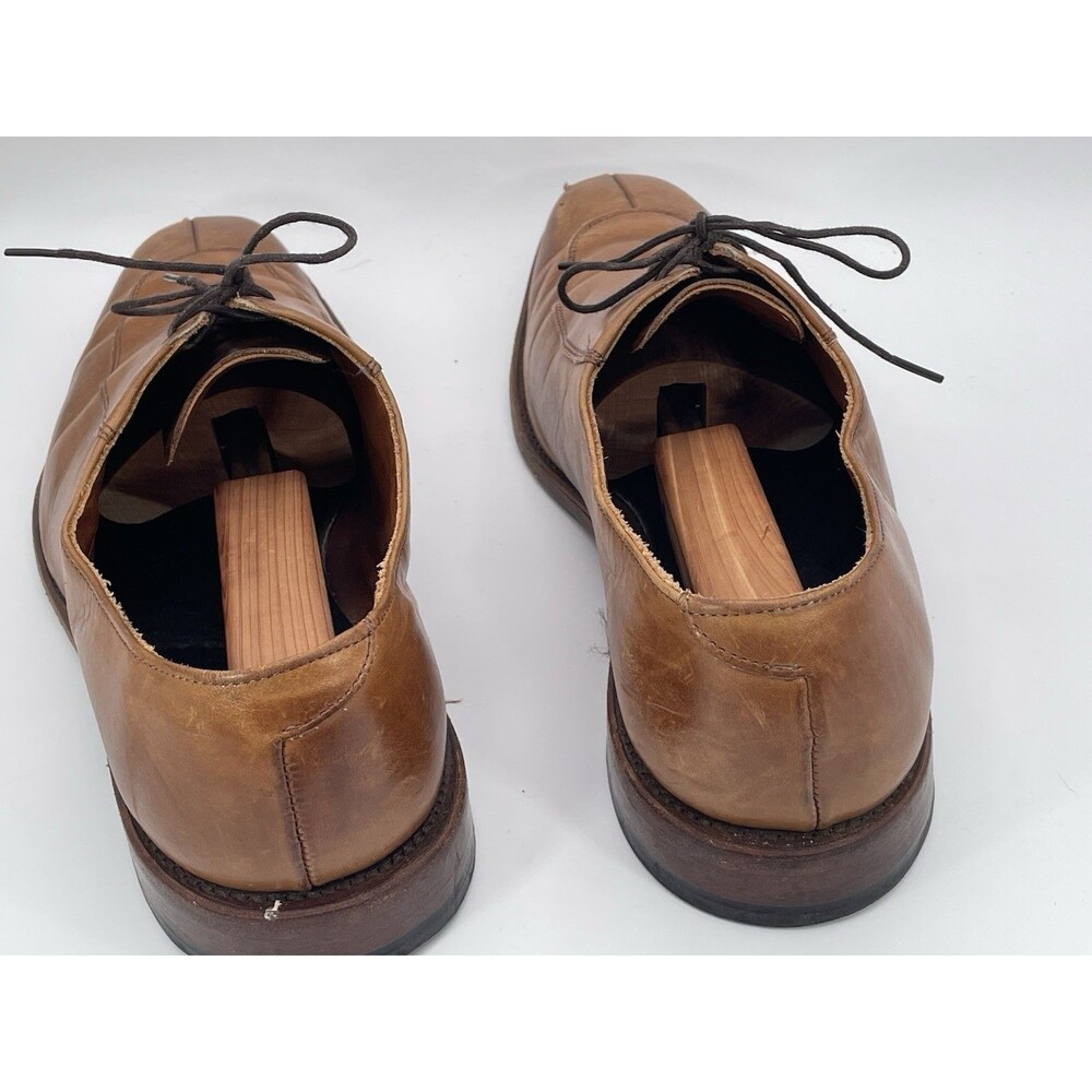 Allen Edmonds Mens Oxford Dress Shoes Tan Brown Leather Size 11 D USA - Picture 4 of 6